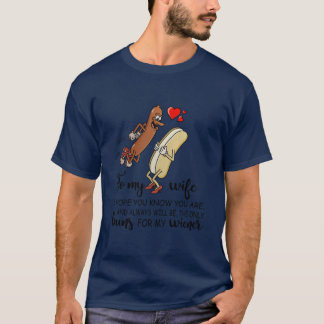 Camiseta Para mi esposa, eres el único bollo para mi peluca
