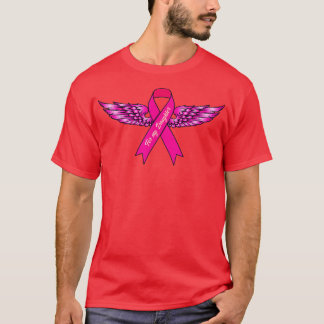 Camiseta Para mi hija Ala Rosa Consciente del Cáncer de Mam