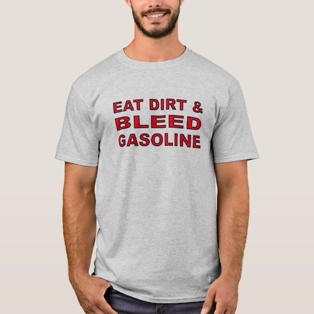 Camiseta para Moto de Tierra - Bleed Gas (Anverso)