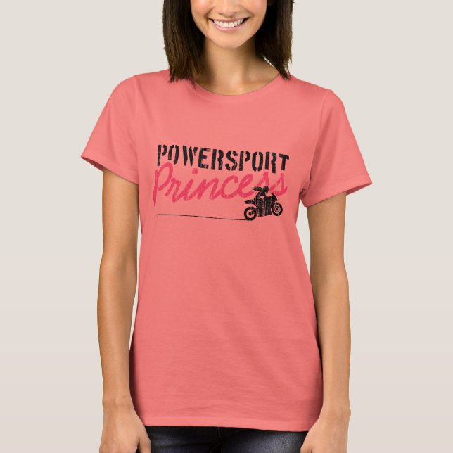 Camiseta para motos de la princesa de Powersport (Anverso)