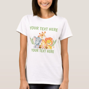 Camiseta para mujer animal del parque zoológico d