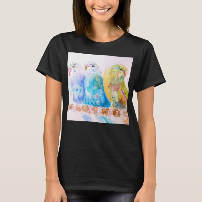 Camiseta para mujer Budgie Parakeet Budgerigar Bud (Anverso)