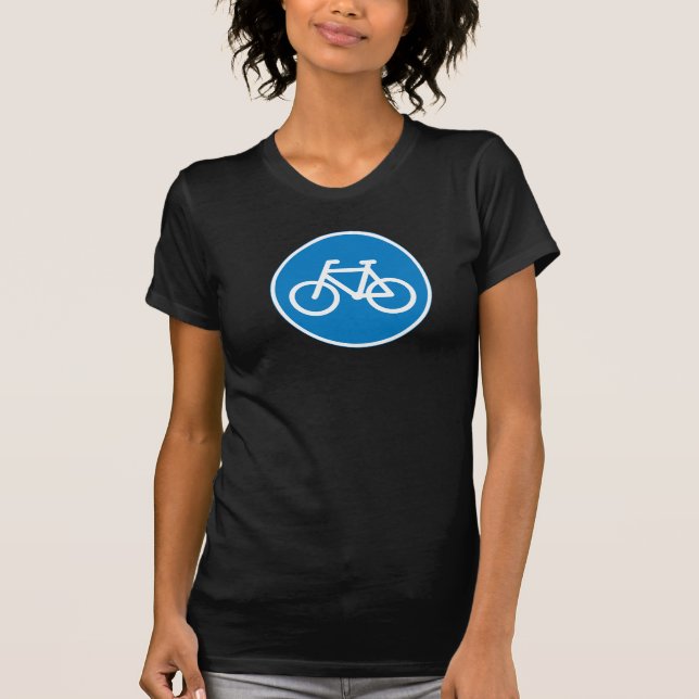 Camiseta para mujer de ciclo de la señal de (Anverso)