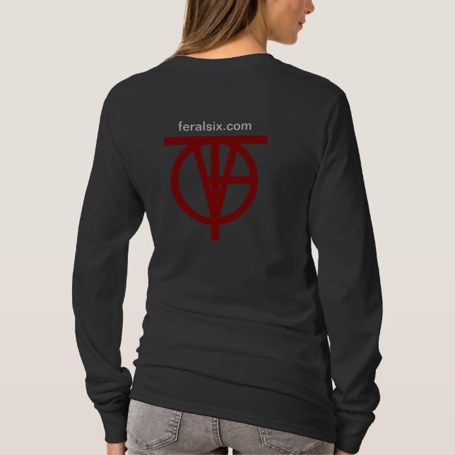 Camiseta para mujer de F6 L/S (Reverso)