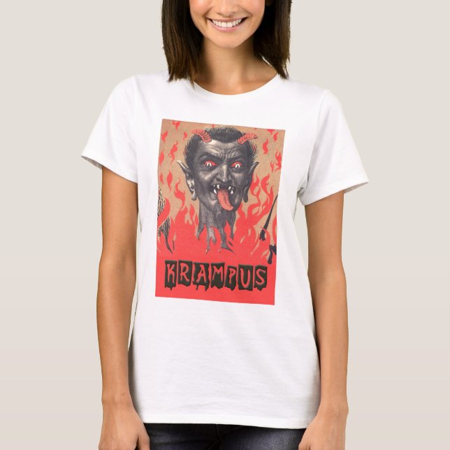 Camiseta para mujer de Krampus (Anverso)