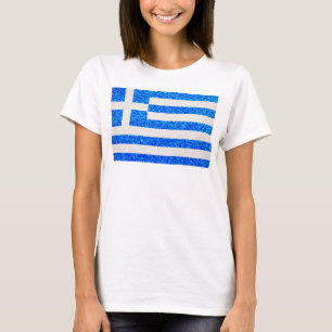 Camiseta para mujer de la bandera de Grecia del