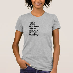 Camiseta para mujer de la cita inspiradora