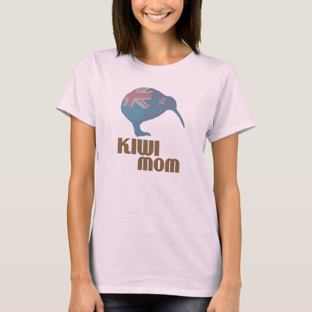 Camiseta para mujer de la mamá del kiwi (Anverso)