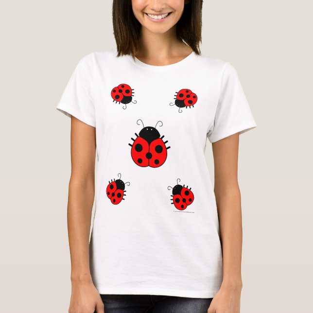 Camiseta para mujer de la mariquita (Anverso)