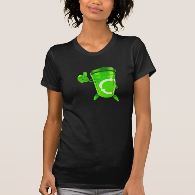 Camiseta para mujer de la papelera de reciclaje (Anverso)