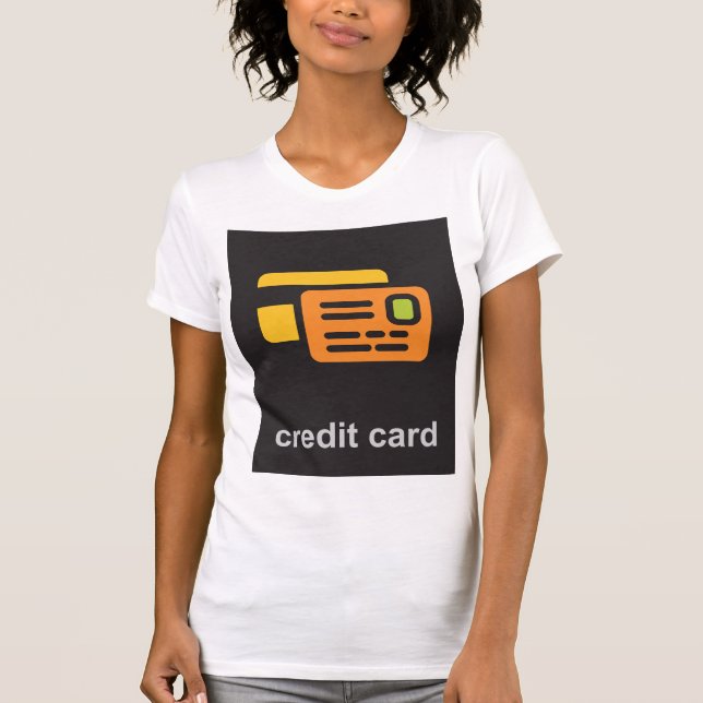 Camiseta para mujer de la tarjeta de crédito (Anverso)