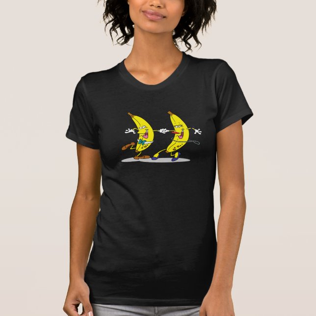 Camiseta para mujer de los plátanos del baile (Anverso)