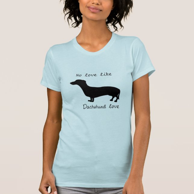 Camiseta para mujer del amor del perro de patas (Anverso)