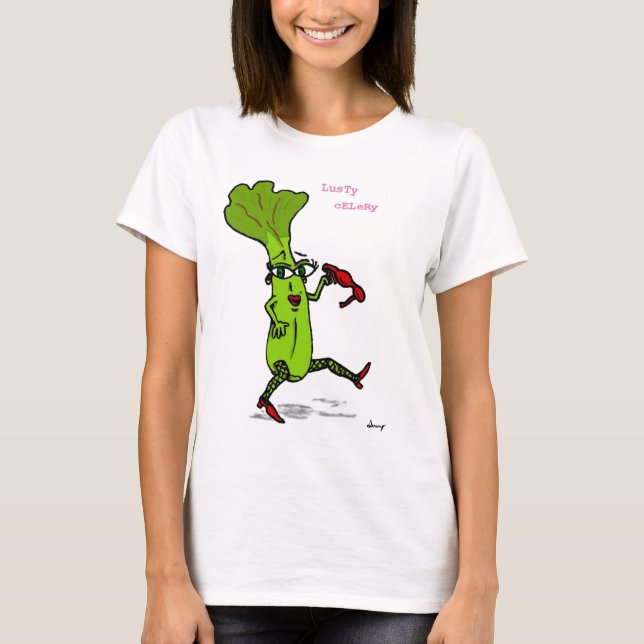 Camiseta para mujer del apio fuerte (Anverso)