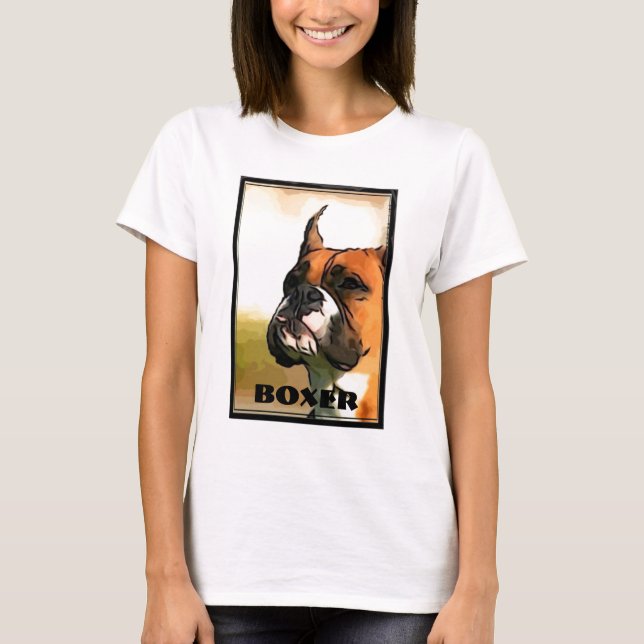 Camiseta para mujer del boxeador (Anverso)