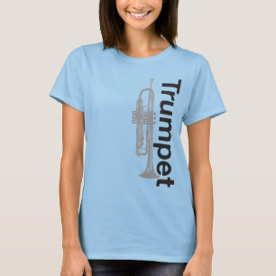 Camiseta para mujer del campanero de la trompeta