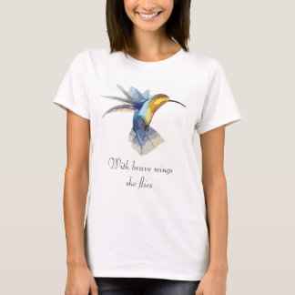 Camiseta para mujer del colibrí