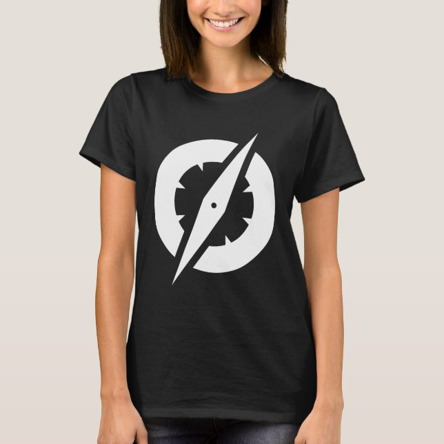 Camiseta para mujer del compás de GlobalGen (Anverso)