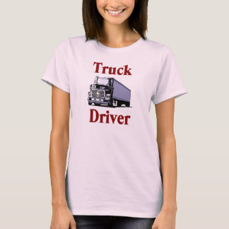 Camiseta para mujer del conductor de camión