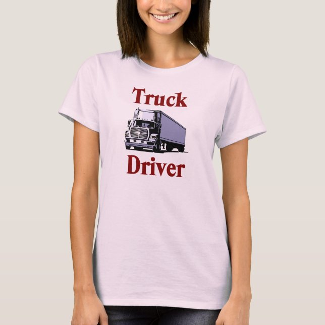 Camiseta para mujer del conductor de camión (Anverso)