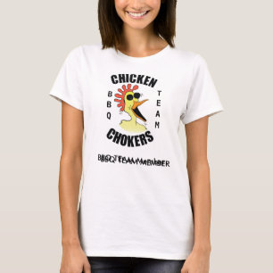 Camiseta para mujer del equipo del Bbq de los