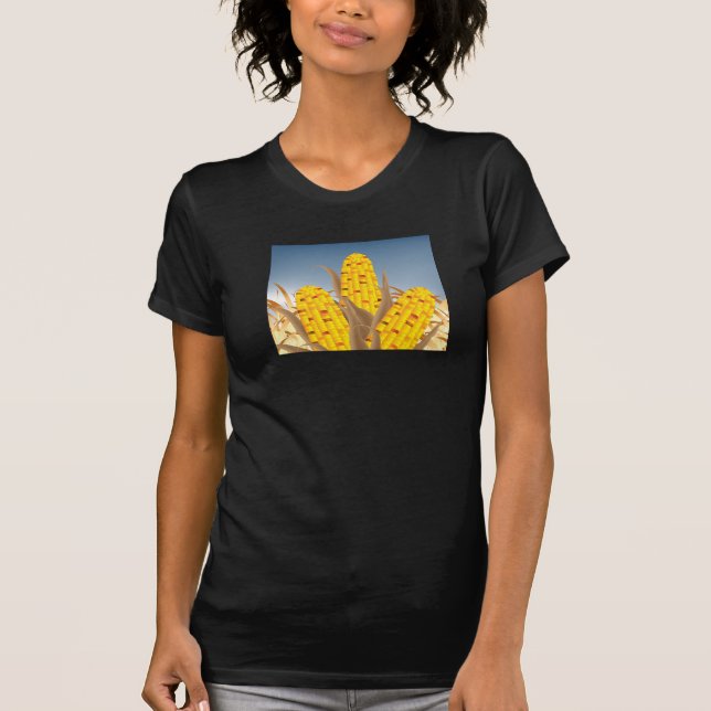 Camiseta para mujer del maíz (Anverso)