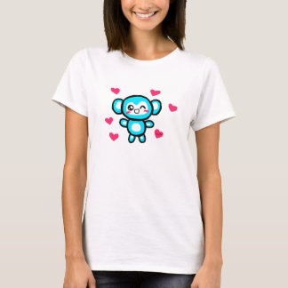 Camiseta para mujer del mono de Kawaii