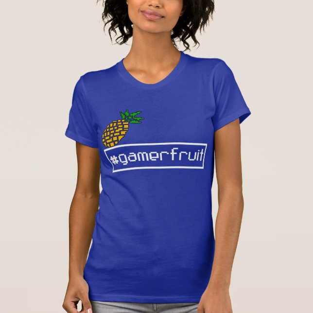 Camiseta para mujer del pixel de GamerFruit (Anverso)