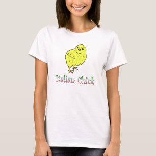 Camiseta para mujer del polluelo italiano