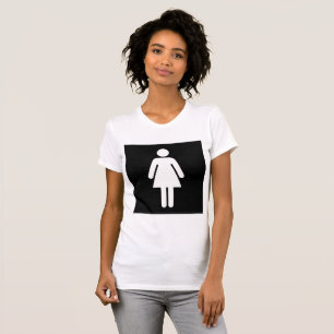 Camiseta para mujer del símbolo femenino
