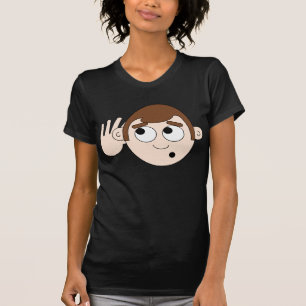 Camiseta para mujer que escucha