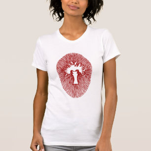 Camiseta para mujer roja "del INCIENSO INTERNO de