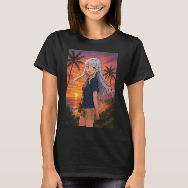 Camiseta para mujer Sunset Nova (Anverso)
