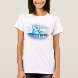 Camiseta para mujeres amantes del lago