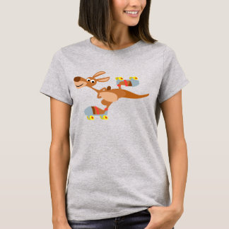 Camiseta para mujeres canguro de la patinaje Perso