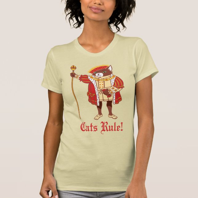 Camiseta para mujeres Cats Rule (Anverso)