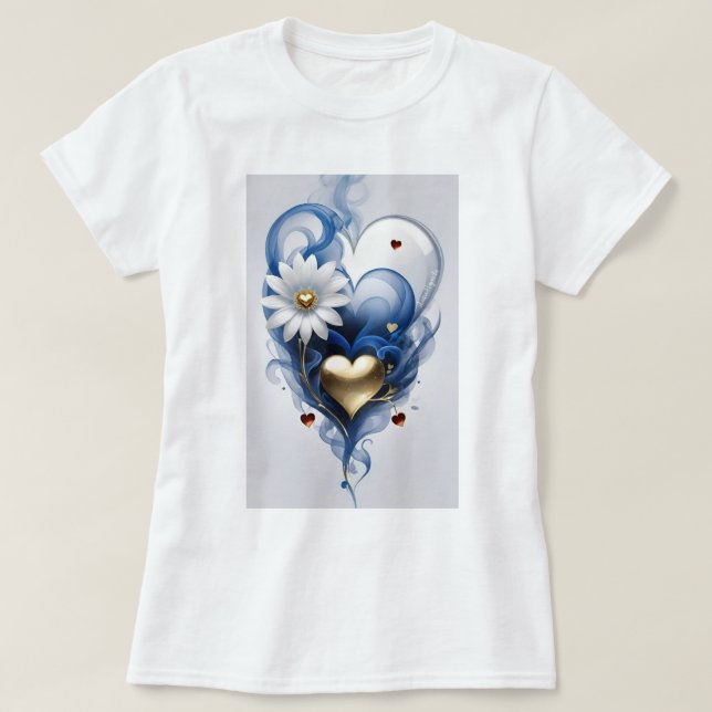 Camiseta para mujeres con dibujos animados para el (Diseño del anverso)