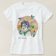 camiseta para mujeres con material impreso
