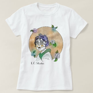 camiseta para mujeres con material impreso