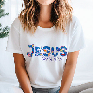 Camiseta para mujeres cristianas de Jesús