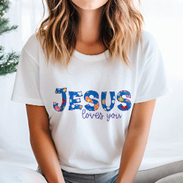 Camiseta para mujeres cristianas de Jesús