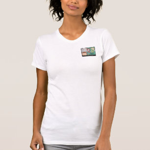 Camiseta para mujeres de 12 x 12 papel