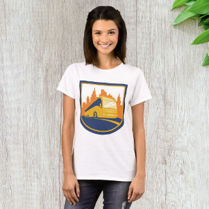 Camiseta para mujeres de autobús turístico