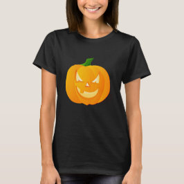 Camiseta para mujeres de calabaza de Halloween