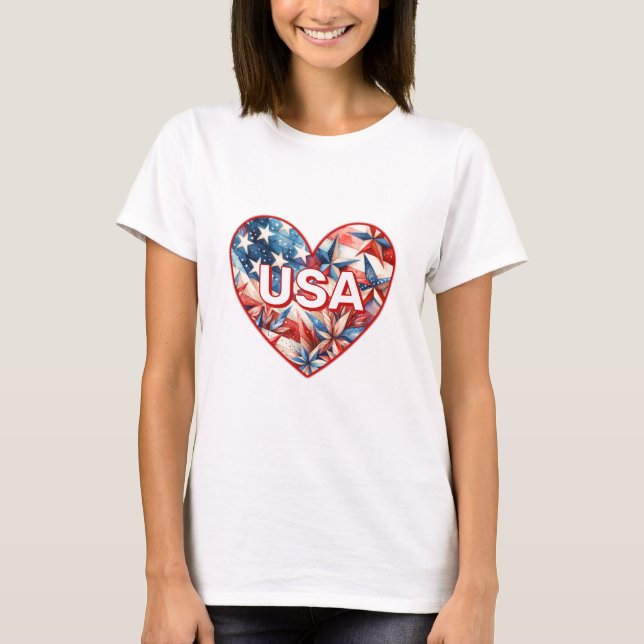Camiseta para mujeres de Estados Unidos (Anverso)