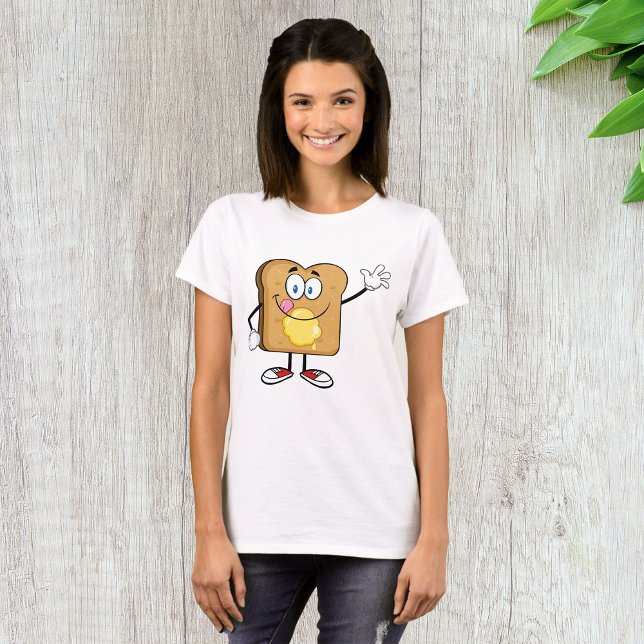 Camiseta para mujeres de la cara de tostada (Subido por el creador)