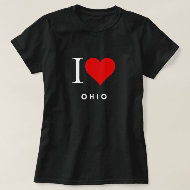 Camiseta para mujeres de la cintura de Ohio (Diseño del anverso)