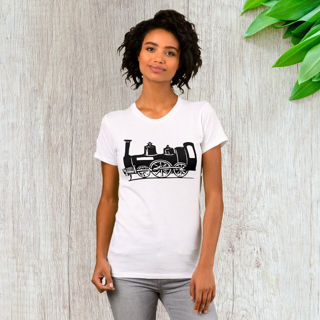 Camiseta para mujeres de la locomotora de vapor (Subido por el creador)
