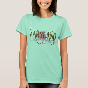 Camiseta para mujeres de Maryland Grunge