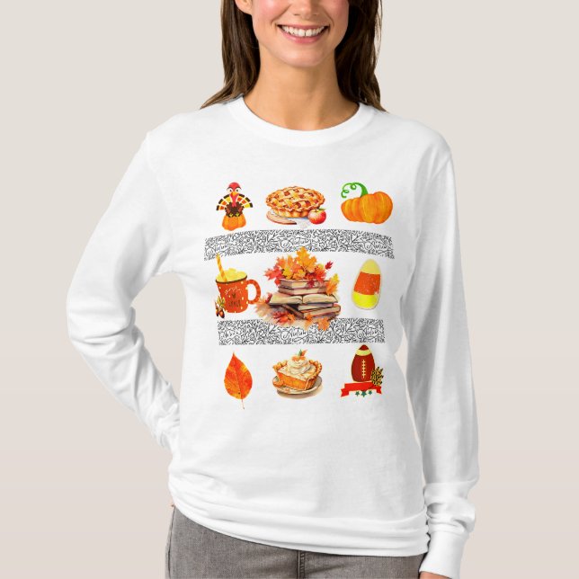 Camiseta para mujeres de otoño (Anverso)